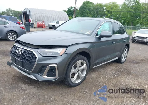 2022 Audi Q5 Premium Plus 45 Tfsi S Line Quattro S Tronic из США, поврежденный, VIN WA1EAAFY2N2104498